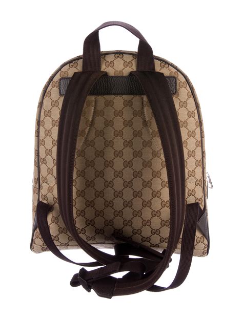 gucci canvas backpack for cheap